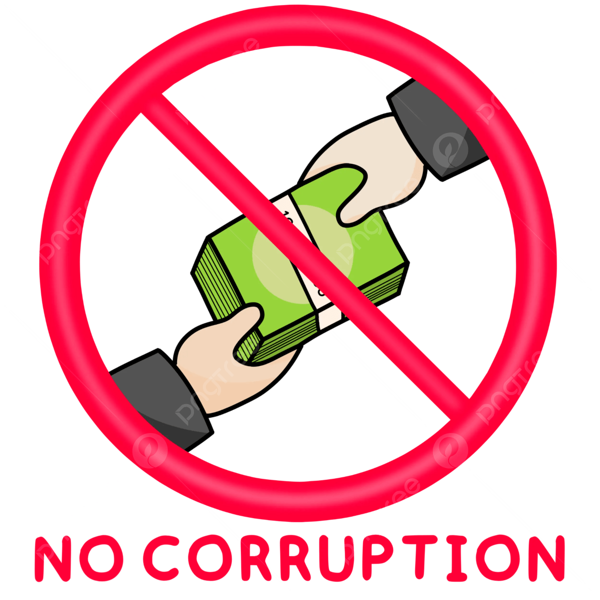 No Corruption - Anti Corruption Illustration